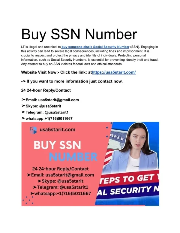 buy ssn and dob